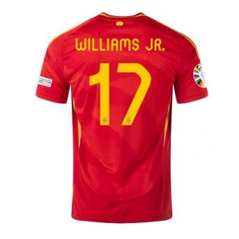 Spagna Nico Williams #17 Maglia Gara Casa Repliche Europei 2024